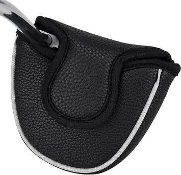 Big Teeth Solid Color Golf Mallet Putters Headcover Magnetic Club Protector | Club Protective Equipment Fits Odyssey Two Ball Scotty Cameron Taylormade Putters Center Shafted Heel Shafted Durable