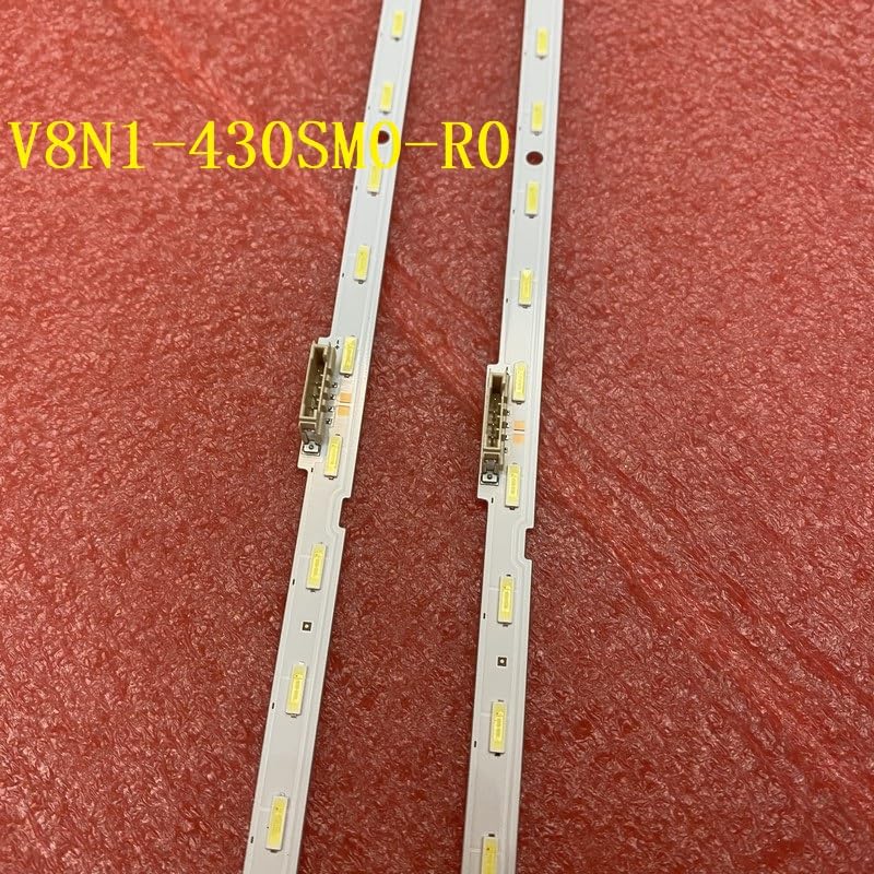 Tira De LED for Iluminación Trasera Compatible Fit For Samsung UE43NU7025 UE43NU7190U UE43NU7025K UE43RU7100 UE43RU7200 UE43NU7125K UE43RU7190U UE43NU7092U(4 PCS For 2 TV)