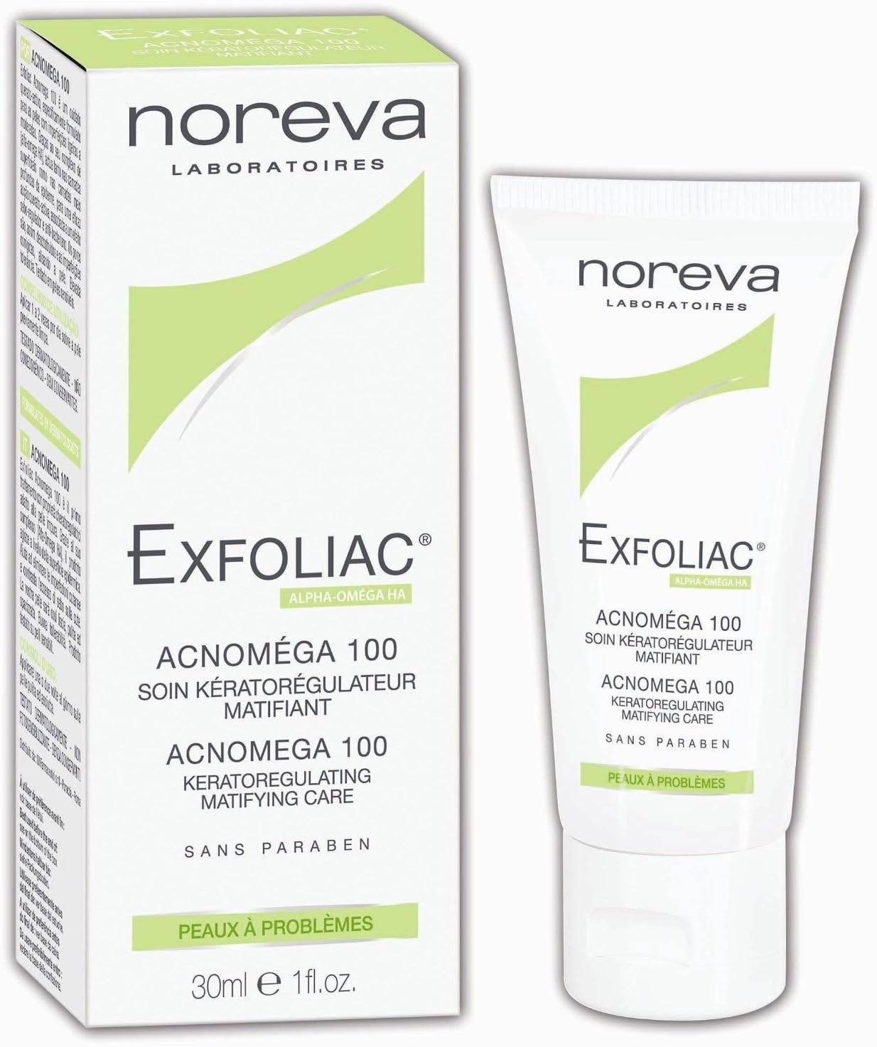 Noreva Exfoliac Acnomega 100 matifying care 30ml – anti blemish Facial Care Gift