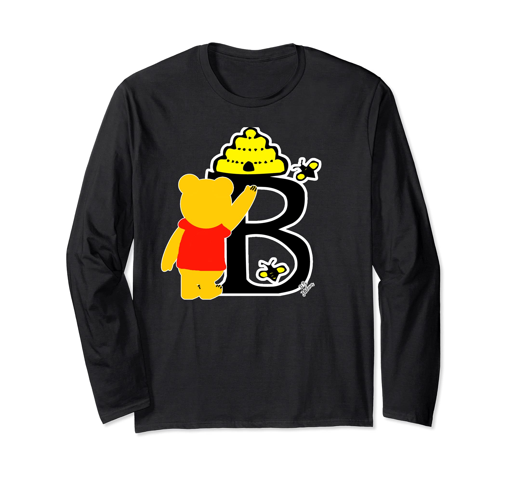 bear outfit cute bee Alphabet Long Sleeve T-Shirt