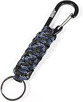 Vista 11 de EOTW Llavero con mosquetón, llavero de paracord con clip pequeño de aluminio en forma de D para camping, senderismo, pesca o como organizador