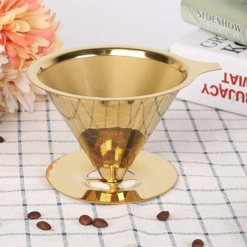 ZVD Filtro per caffè permanente 300 Mesh in acciaio inox, senza carta
