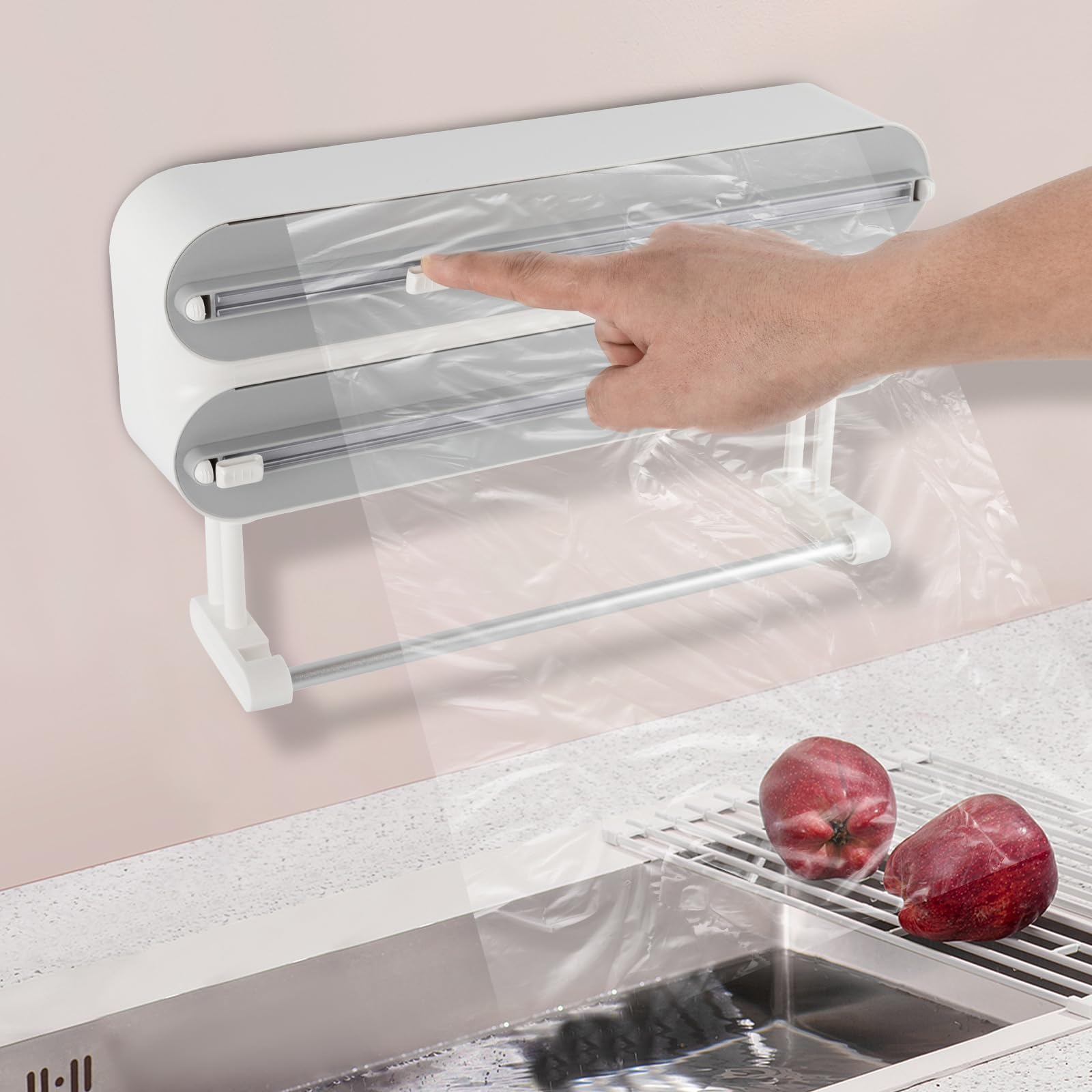 Taglierina Magnetica Per Pellicola - Con Rotolo 30m, Taglio Facile, Design Compatto - Foto 14