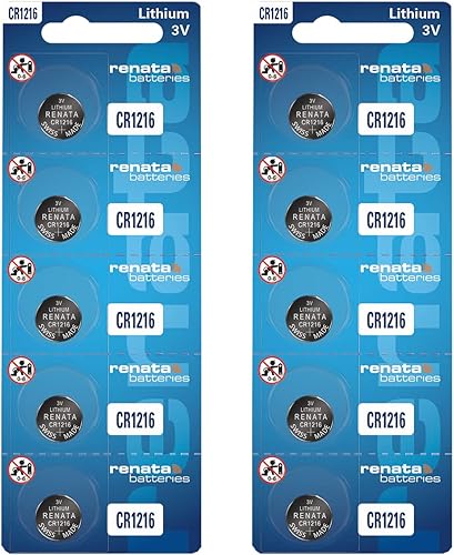 Renata CR1216 BaterĂas - BaterĂa de litio de 3 V 1216 (10 unidades) Renata CR1216 BaterĂas - BaterĂa de litio de 3 V 1216 (10 unidades)