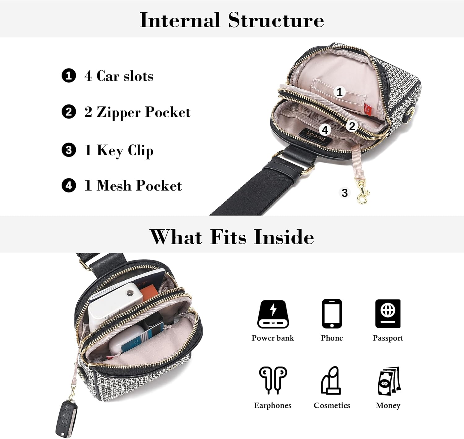 INICAT Small Faux Straw Crossbody Bag for Women, Lightweight Summer Beach Sling Purse for Everyday Errands and Casual Outings - Image 5