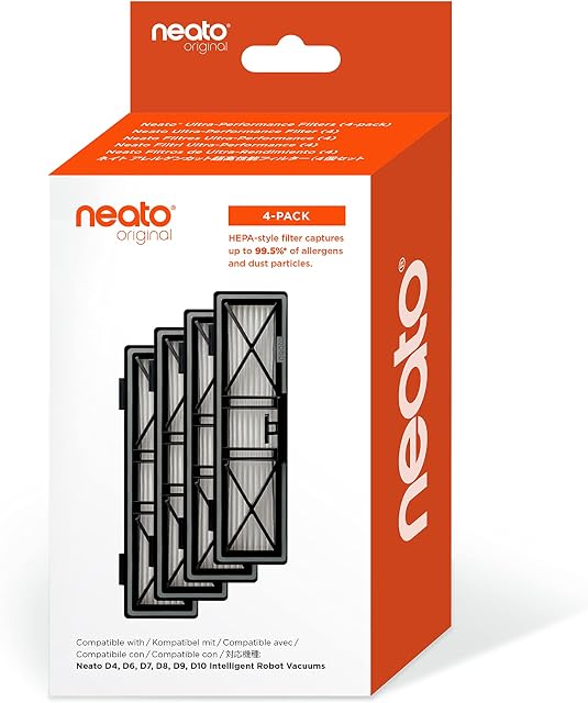 Neato Robotics HEPA-Style Filters, Cotton, Gray