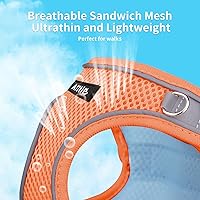 Vista 4 de AIITLE Arnés de Paso y Conjunto de Correa para Perro - Chaleco de Arnés a Prueba de Escape Sin Tirones con Malla Suave y Bandas Reflectantes