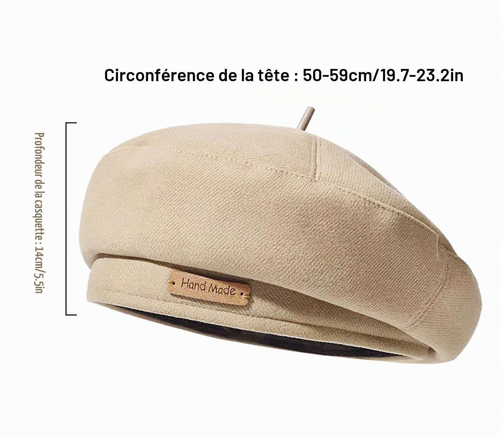 MESU Béret Femme Newspaper Kids Cap Classique Hiver Béret Peintre Chapeau