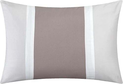 Miniatura 7 de Juego de ropa de cama de 10 piezas Chic Home con edredón con cierre fruncido, para cama king, todo en una bolsa, Microfibra, Beige, gemelo