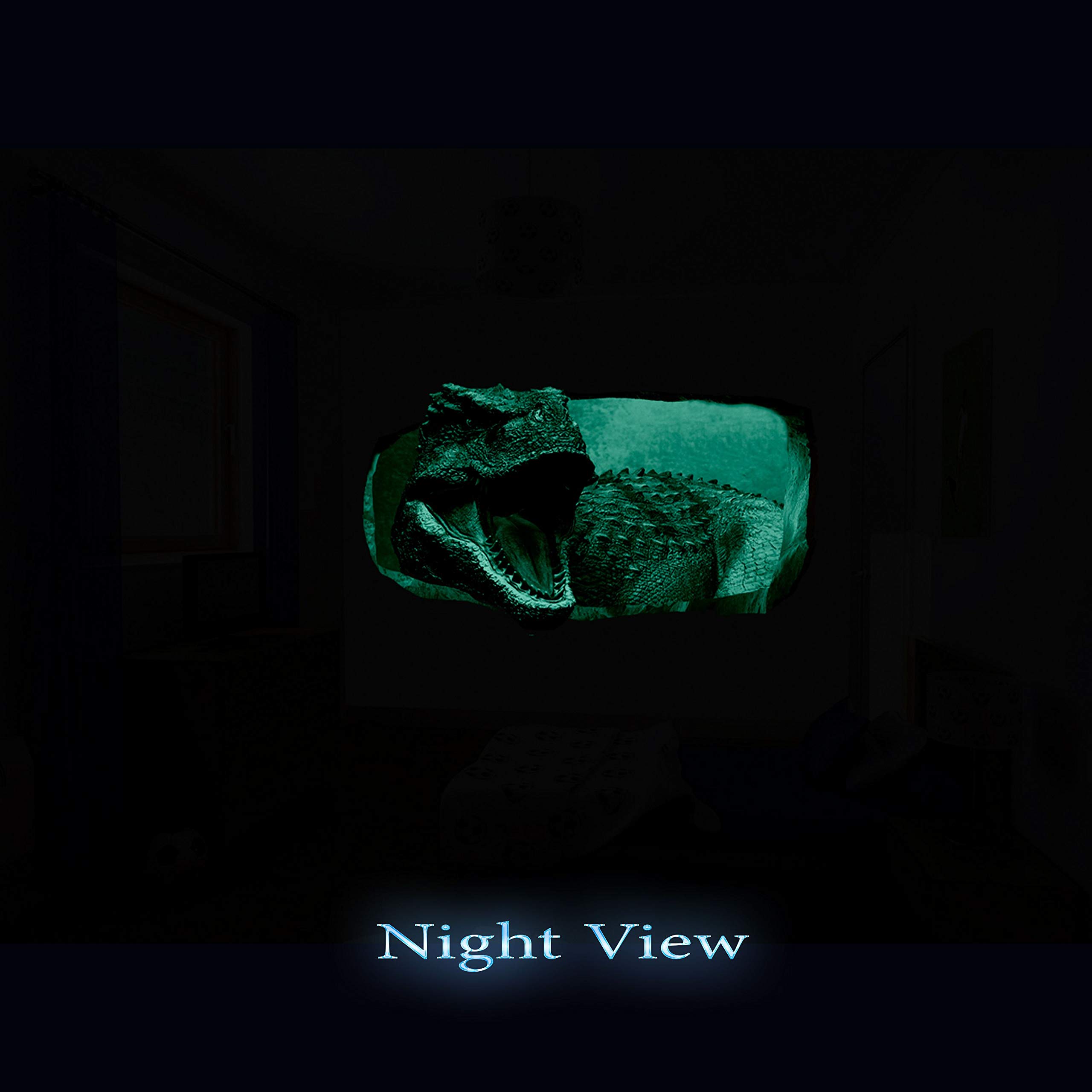 Startonight 3D Glow-in-the-Dark Dinosaur Wall Mural - 32.28"x59.06" Jurassic World Wallpaper For Kids Bedroom, Easy Install - View #8