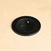 Electraline Grommet 62564 Table Top Socket / Table Socket Strip / Table Socket / Table Installation Socket Schuko Cable 2 m D 54 mm + Equipped with Adapter for Standard Holes 60 mm Black