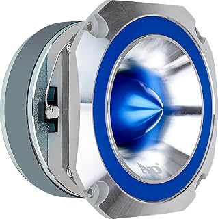 Audiopipe Heavy Duty Super Tweeter (ATR-4053-BLUE), 400 Watts, Die Cast Aluminum Frame, Candy Blue, Diamond Chrome Cutting Fnish, 1.5” Kapton Voice Coil, 4-8 Ohms