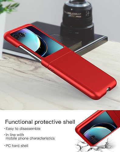Miniatura 3 de Foluu Funda delgada para Motorola Razr Plus 2023, con 1 protector de pantalla interior suave de TPU Moto Razr Plus 2023, 1 protector de pantalla