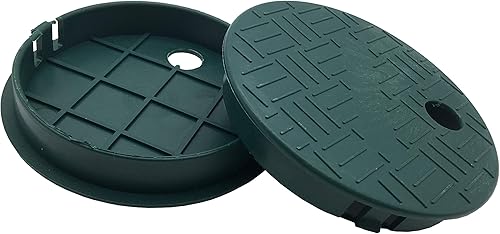 Miniatura 3 de SEULEME Tapa neumática de la caja de la válvula de 6 pulgadas, sistema de rociadores redondo, caja de válvula circular de riego, paquete de 2