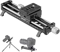 NEEWER 140mm Makró Fókusz Sín 360° Forgatható 4-Irányú Zárással QR Lemezzel Közeli Makró Fotózáshoz GM-MP2 1