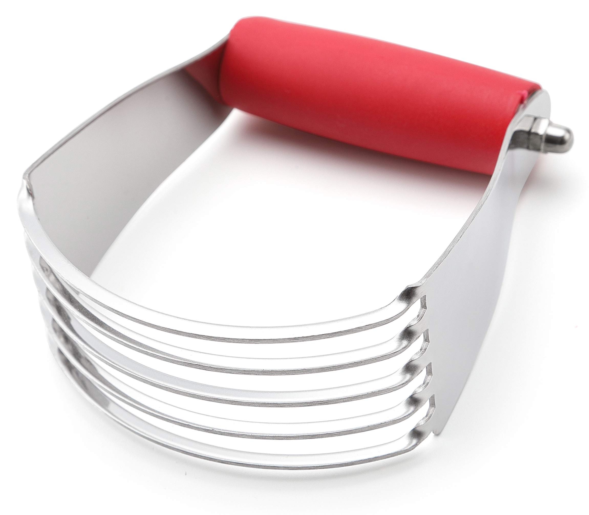 Spring Chef Medium Dough Blender Hand Tool - Durable Pastry Cutter - Red