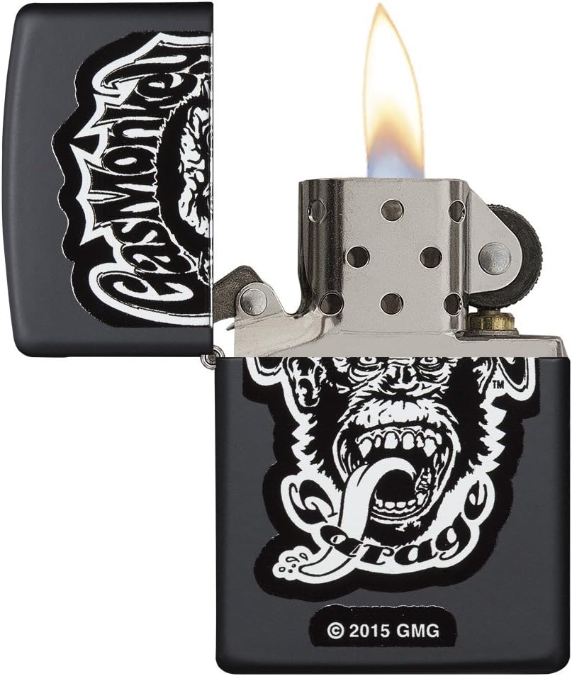 Zippo Gas Monkey Garage Lighters Black Matte