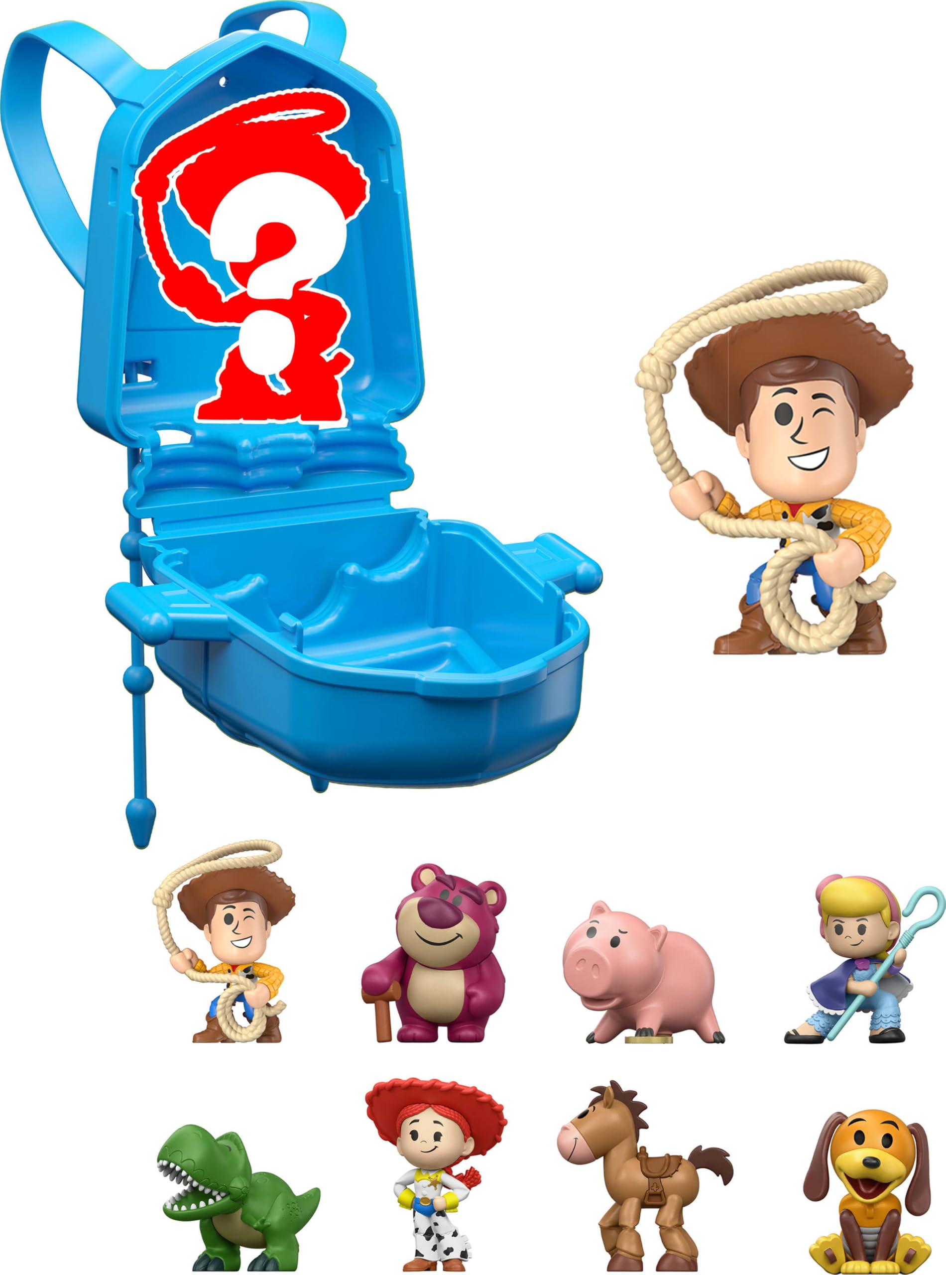 Mini Collectible Figures Toy Story Disney Pixar Mattel. With themed backpack and surprise characters. Ideal for children from 3 years old.