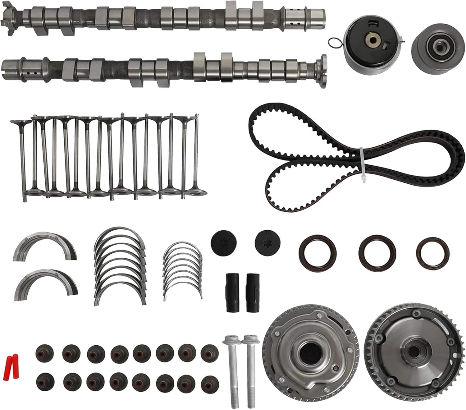 ZIDUASNEB 1.8L Camshaft Timing Belt Kit for Chevy Cruze Sonic Limited 2011-2018 - Intake Exhaust VVT Valves Bearings