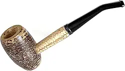 Missouri Meerschaum - Cano de Tabaco Bent Bit de Milho Marrom