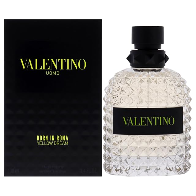 Valentino Uomo Born In Roma Yellow Dream for Men - 3 4 oz EDT Spray