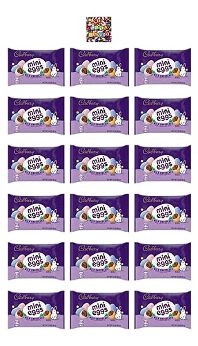 Mini bolsas de bocadillos de chocolate con leche Cadbury de caramelo de Pascua Elige un paquete de 12, 18 o 24 1.5 onzas por bolsa Viene con un