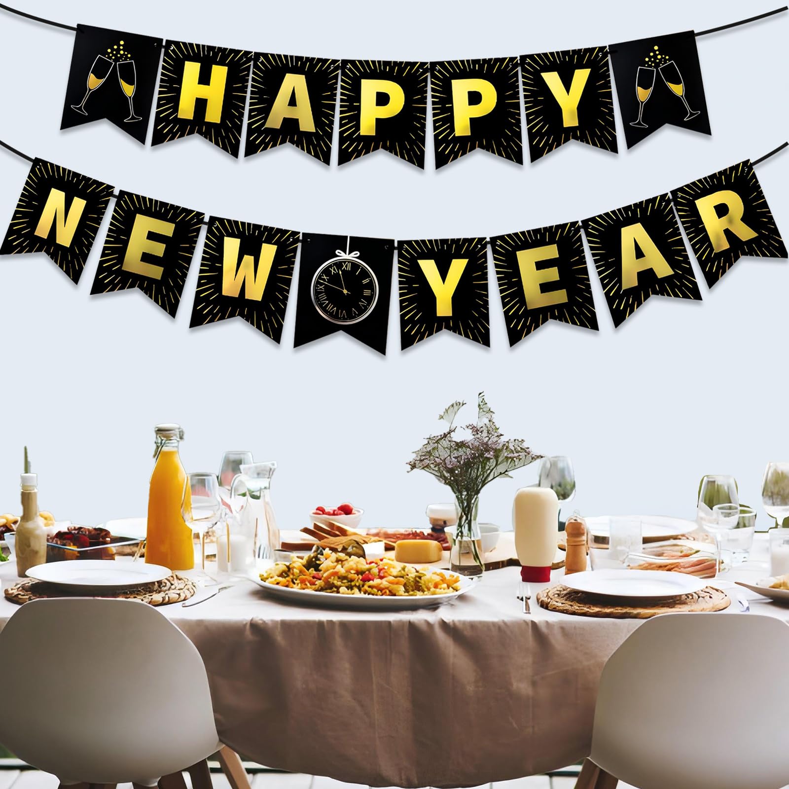Happy New Year ナンバーバルーン新年 楽天市場】2025 新年会 飾り付け HAPPY NEW YEAR 数字 バルーン
