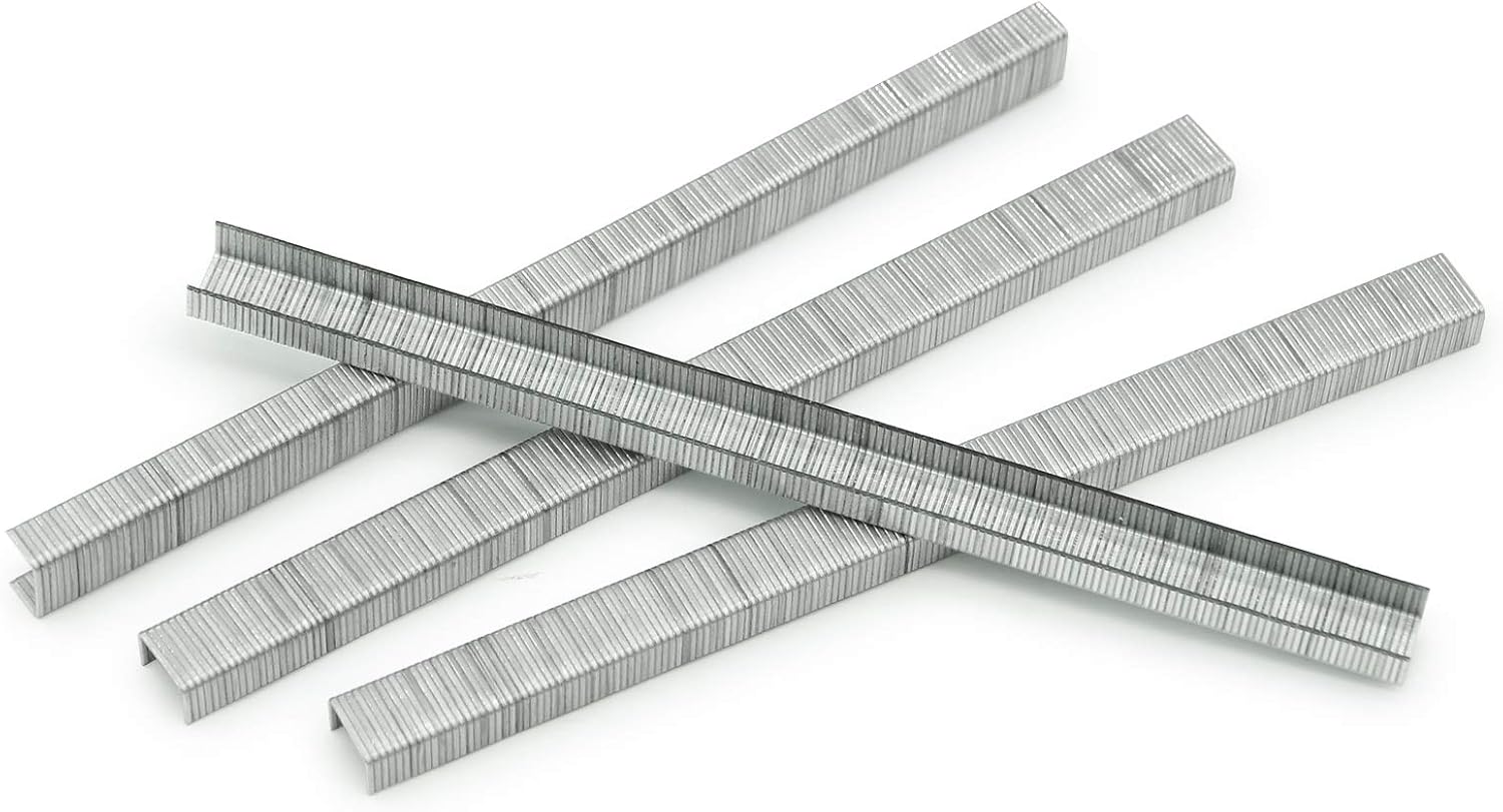 20 Boxes - 22GA 71 Series Galvanized Upholstery Staples 3/8-Inch Crown 1/4-inch Leg Length Fine Wire Staples for Pneumatic Upholstery Stapler, Staple Gun