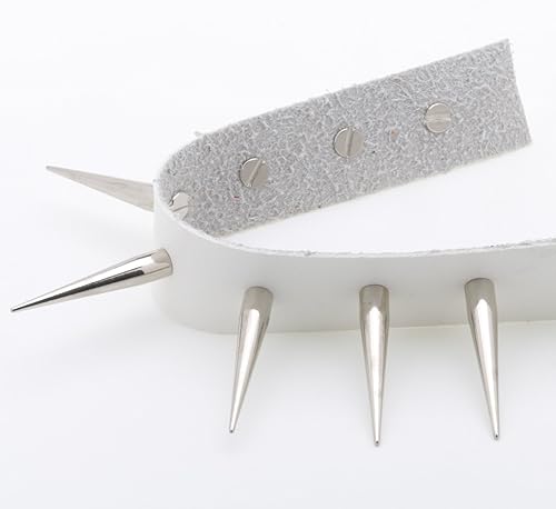 Miniatura 5 de Uviviu 20 puntas de 1.575in para ropa, remaches largos de metal para manualidades de cuero, chaqueta, zapatos, punk DIY (1.575in x 20 unidades,