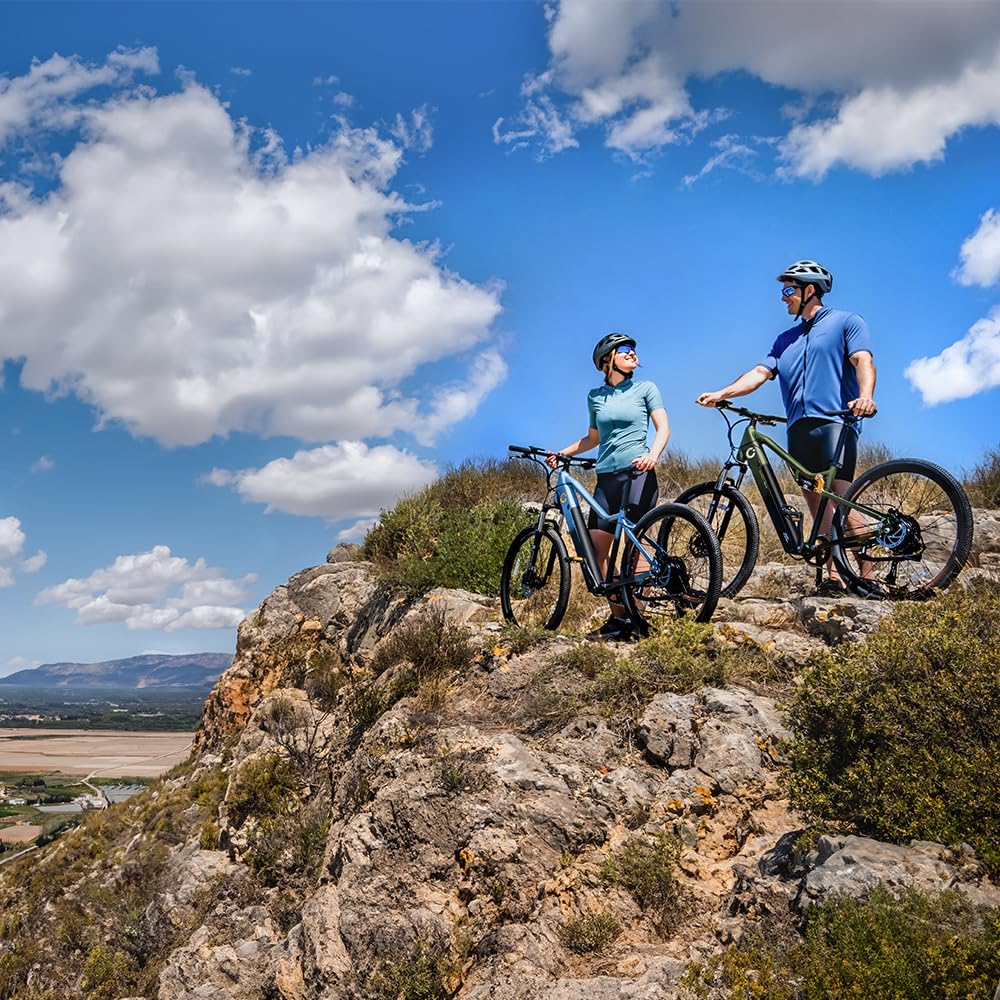 Cecotec Bicicleta Eléctrica de Montaña 29" Supreme. 120Km de Autonomía, Doble Suspensión, Cambio Shimano Cues de 10 Velocidades y Doble Disco de Freno Hidráulico Tektro