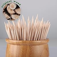 Vista 2 de 200 Pcs Orange Wooden Sticks for Nails, 4.5 Inch Double Sided Wood Cuticle Pusher Tool Disposable Orangewood Nail Stick, Bamboo Manicure Stick