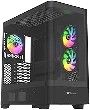 Thermaltake View 290 TG ARGB Black | ATX PC Gehäuse | Showcase Design | Tempered-Glass Front | ARGB Lüfter | AIO/Wasserkühlung Support | sehr leiser Airflow | Hidden-Connector | USB 3.0