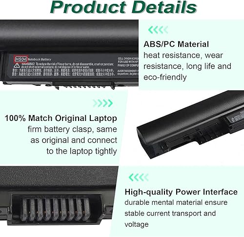 Miniatura 7 de 807956-001 HS03 HS04 Batería para HP Pavilion 15-BA 15-AY 15-AC 15-AF 17-X Series 15-ba079dx 15-ba009dx 15-ay009dx 15-ay011nr 15-ay014dx 15-ay011nr