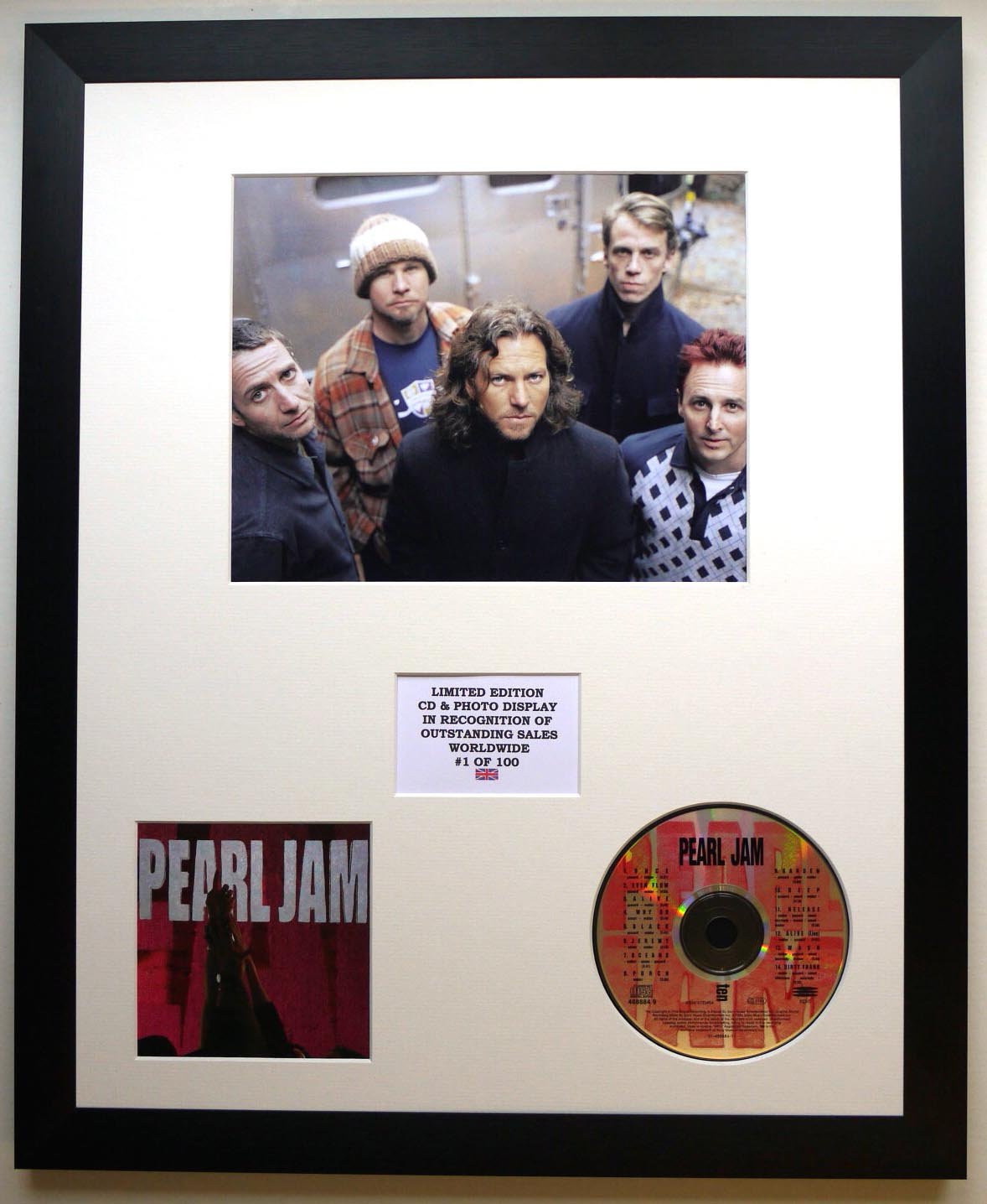 Pearl Jam/Foto & CD Display LTD. Edition des Albums Zehn