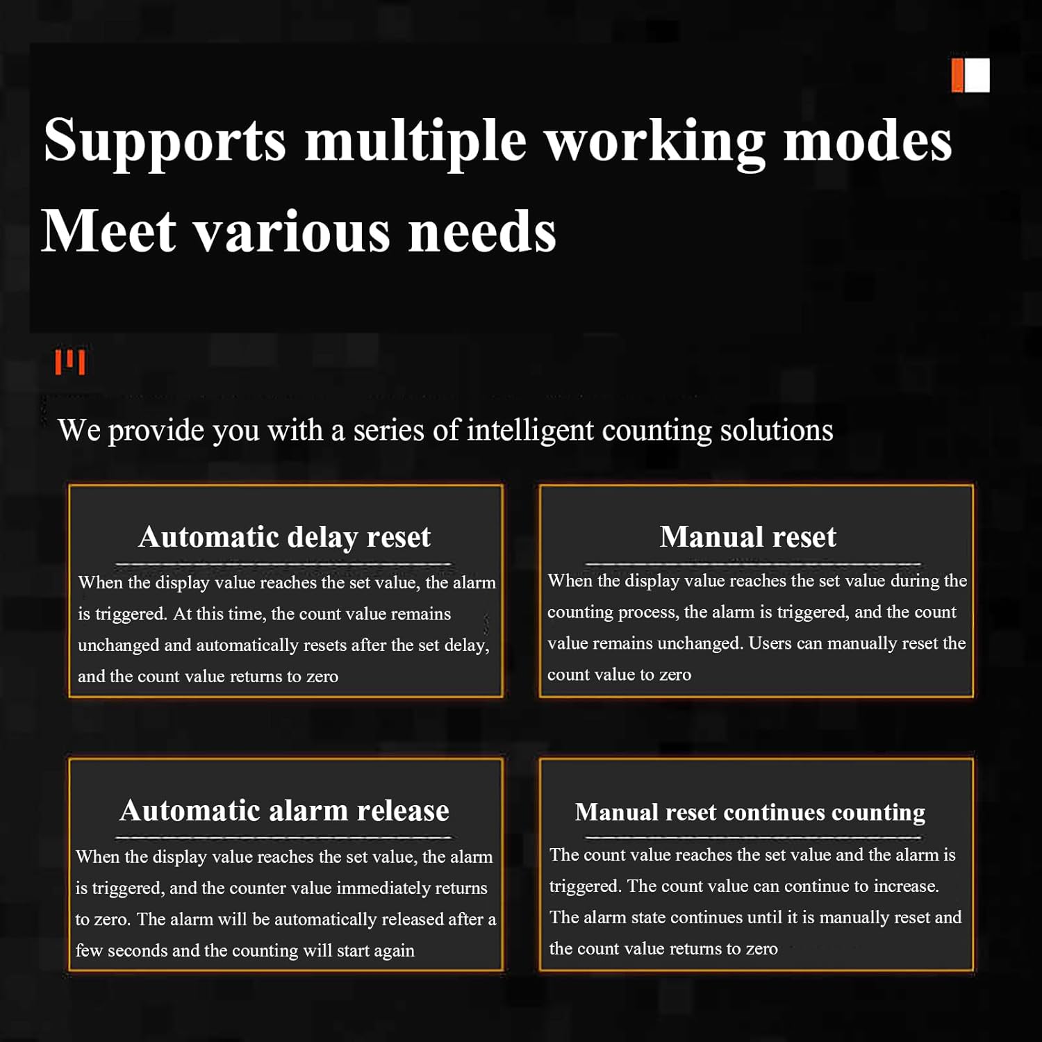 Metallic Sensing Measurement Distance Within 8mm Electronic Counting Alarm, Conveyor Belt Counting Machine, Audible and Visual Alarm, Multiple Working Modes