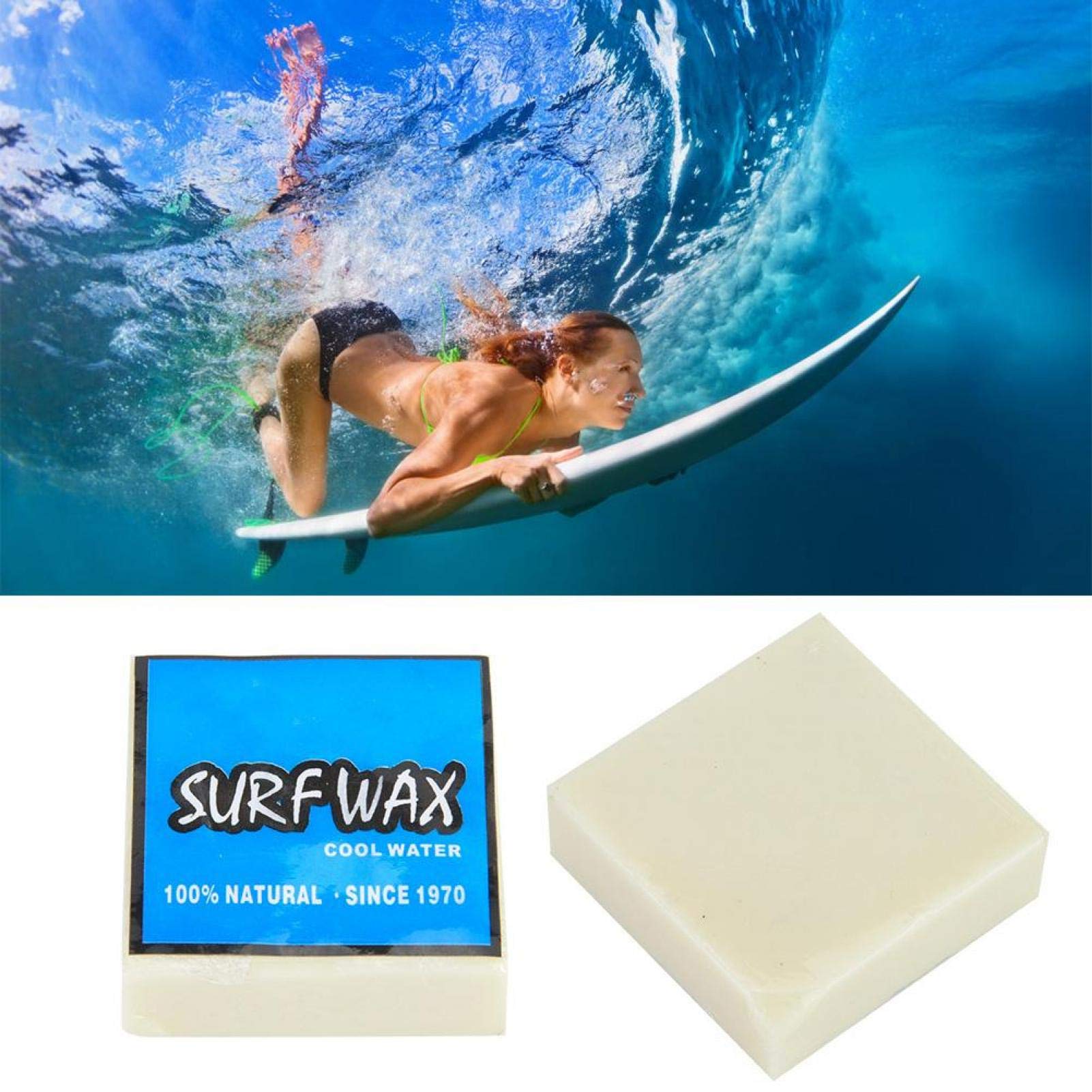 Alomejor Cera per Tavola da Surf Antiscivolo - Cera da Skimboard e Skateboard -Aderente e longeva -per Surf, Canottaggio e Sport Acquatici
