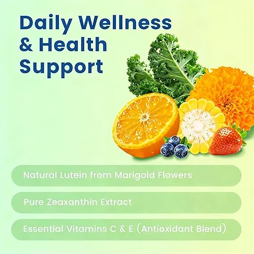 Miniatura 3 de HolyTime Gomitas de luteína - Suplemento dietético para apoyo a la salud ocular - con luteína y zeaxantina - Fórmula diaria a base de plantas con