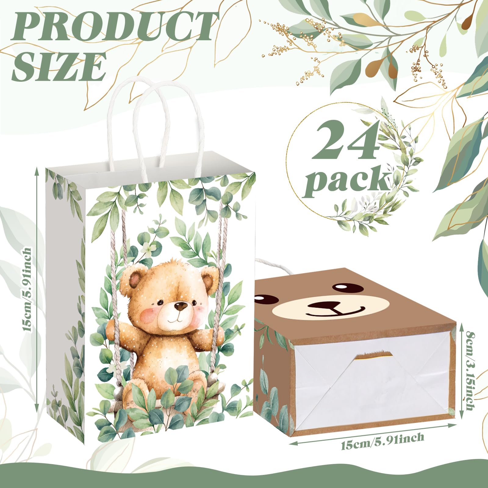 25 Sacs Cadeaux Pour 1er Anniversaire De Fille - Déco Rose Avec Ruban, Pour Bonbons Et Petits Présents