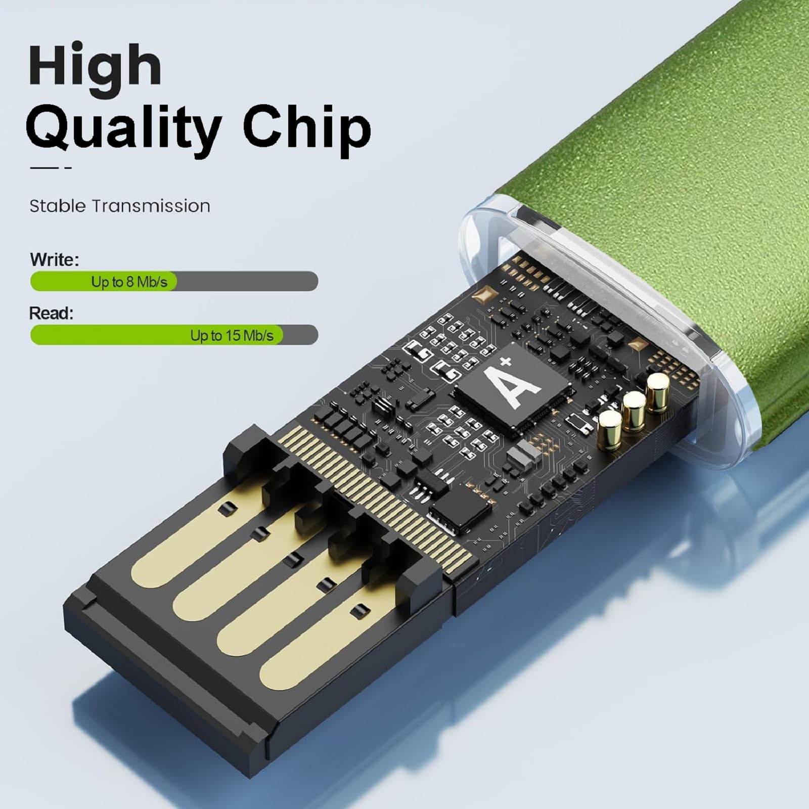 100 szt. pendrive USB 2.0 pamięć pendrive pendrive USB dysk (512 MB, zielony)