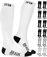 SB SOX Merino Wool Ski Socks Men Women 2 Pairs - Thermal Warm Socks for Skiing Snowboarding Winter Sports