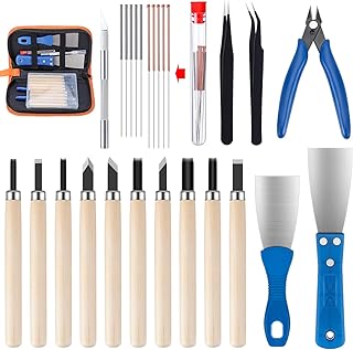3D Drucker Zubehör Tool kit,31 Stück 3D Drucker Tool Kit 3D Druck Werkzeug 3D Drucker Zubehör Set mit Reinigungsnadeln, Pinzetten, Zangen, Schärfer, Reinigungsschneider, Schnitzmeißel