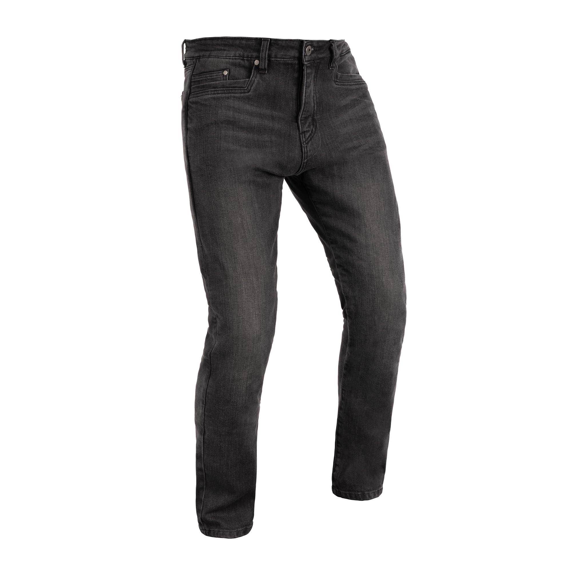 Oxford Men's AA Slim Super Jeans | Aramid Reinforced Denim, Black, 32/32