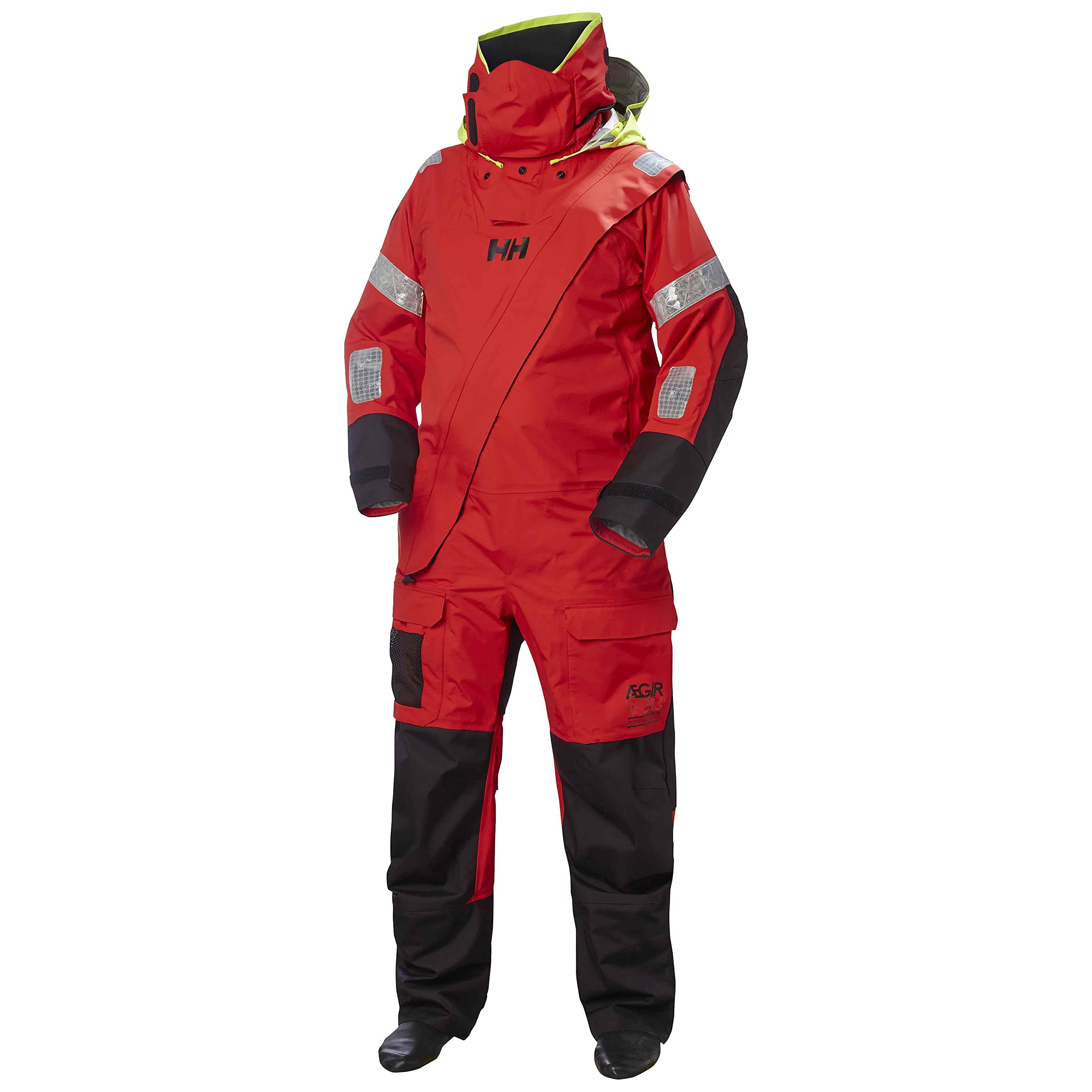 Helly-Hansen Men's Aegir Ocean Dry Suit 2.0, 222 Alert Red, X-Large