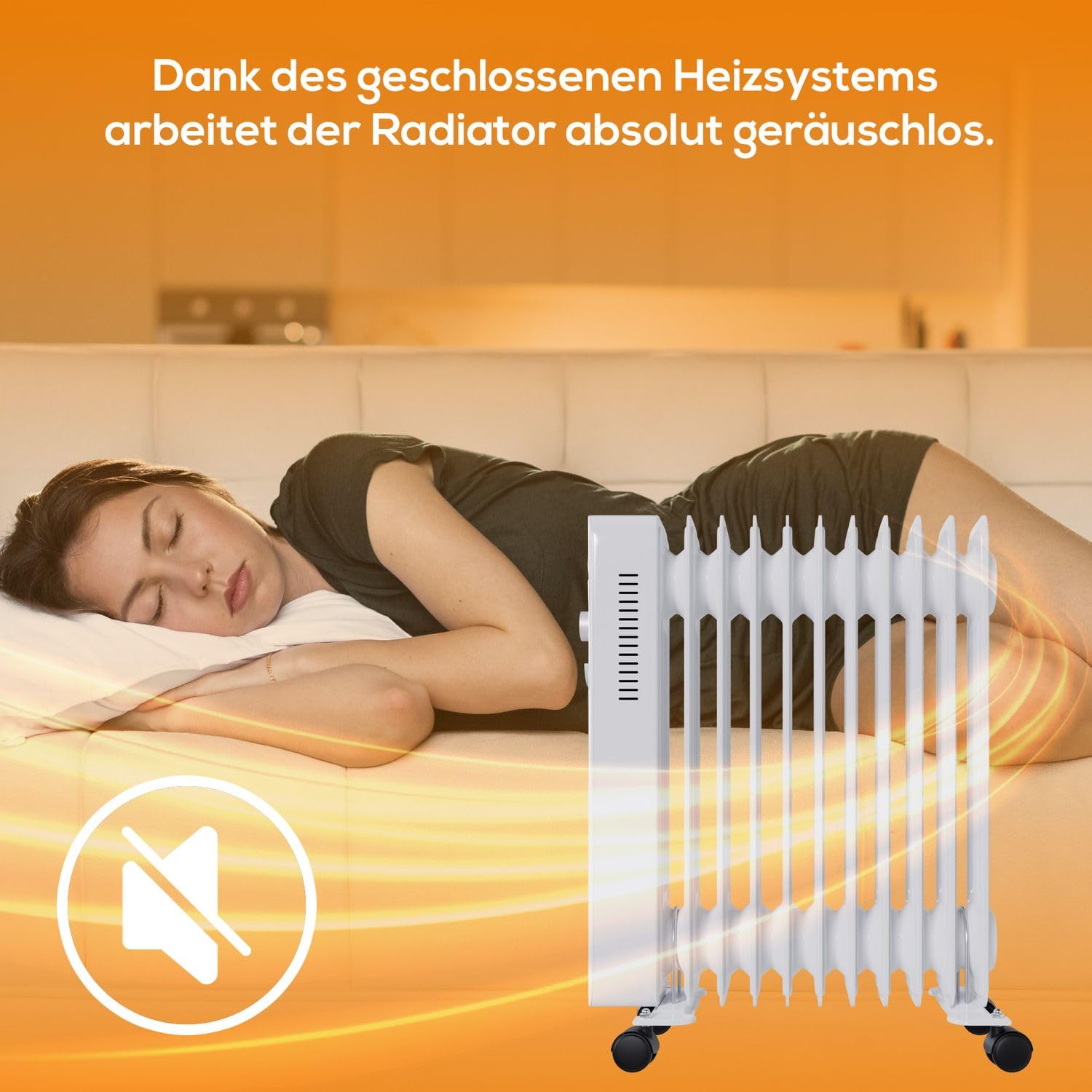 Tronitechnik® Ölradiator OR-211 11 Rippen 2500 W WiFi weiß
