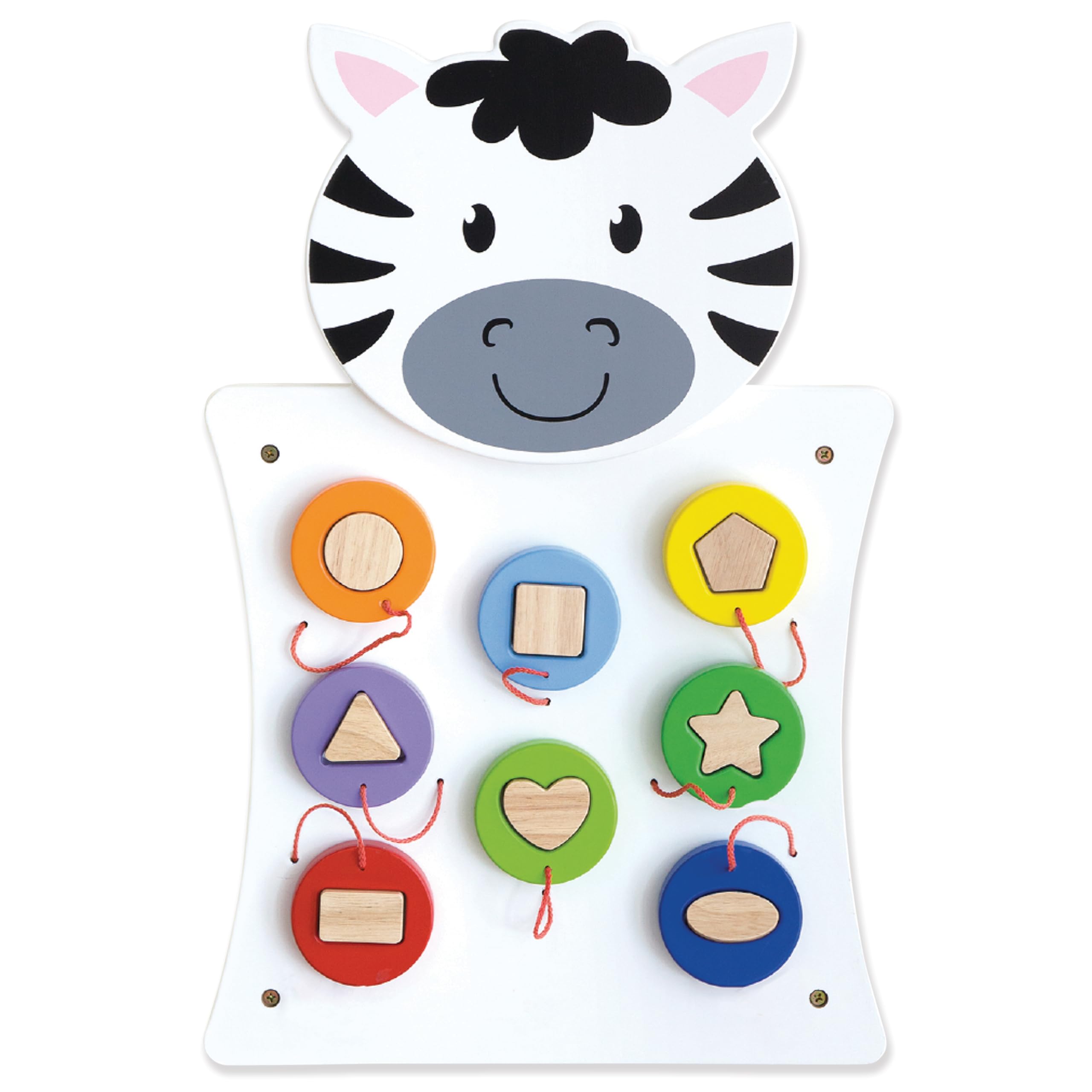 LEARNING ADVANTAGE Spark & Wow Zebra Spieltafel und Aktivitätscenter - wandmontiertes Spielzeug für Kinder ab 18 Monaten - Dekoration für Kinderzimmer und Spielbereiche
