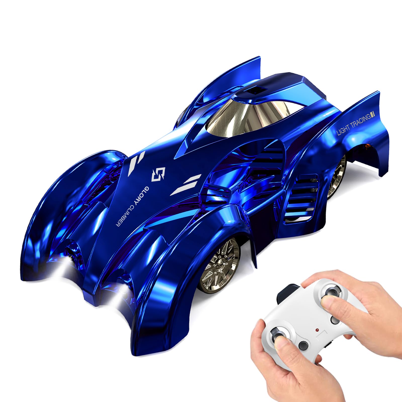 Wall Climbing Car 360° Rotation, Floor & Wall Modes, LED Lights for Kids — image 1