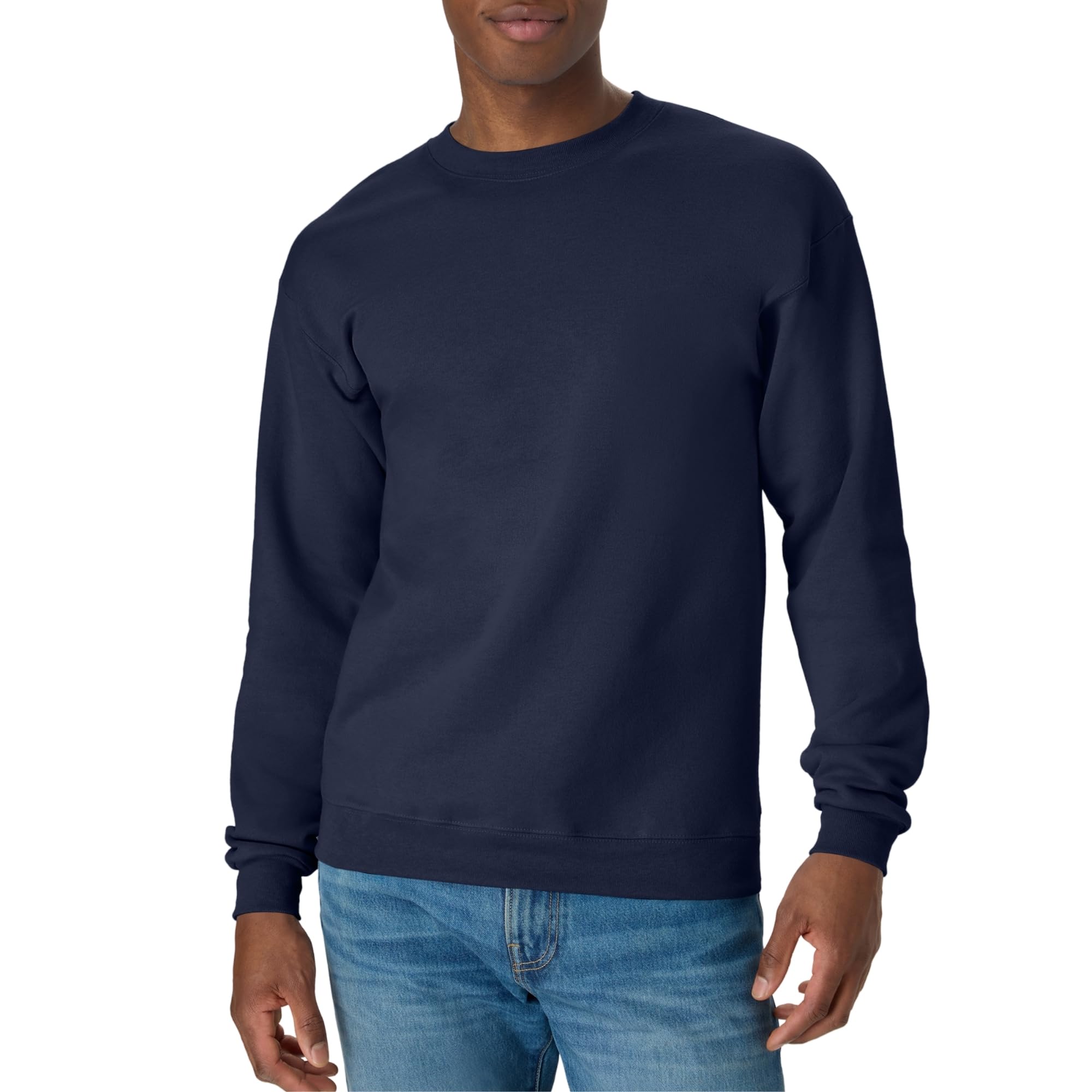Hanes Mens P1607 Sweatshirt, Navy, M UK
