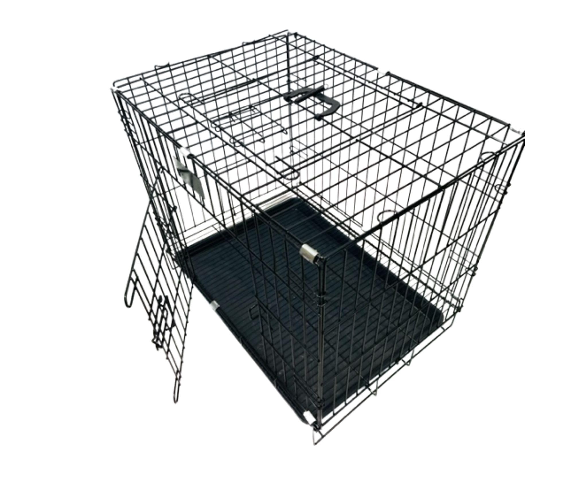 Dog Crate Dog Cage from Small to Large, Foldable Puppy Dog Crates, Cage Furniture with Non-Chew Metal Removable Tray (Small(L 47 x H 30 x W 38cm))