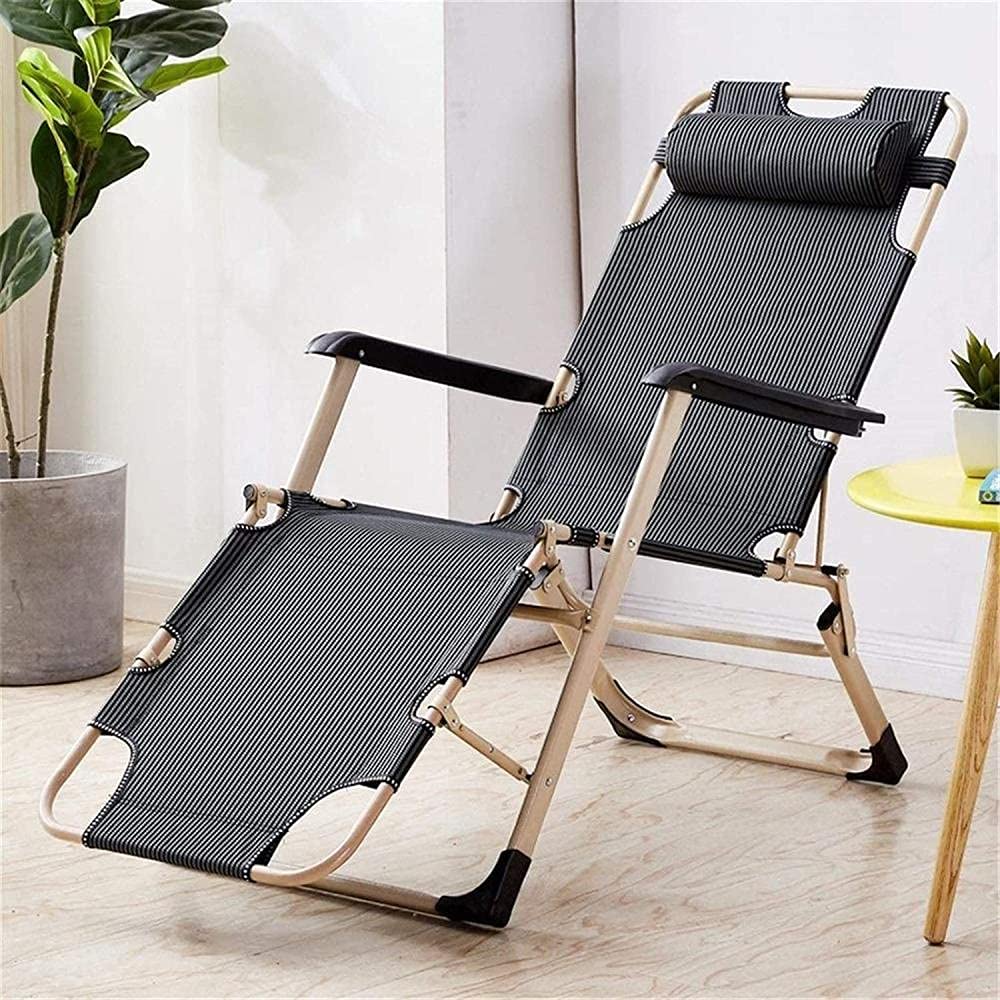 sdneNest Sedia a sdraio reclinabile regolabile per esterni, mobili da giardino, pieghevole, per piscina, patio, giardino, campeggio, piedi quadrati in acciaio.