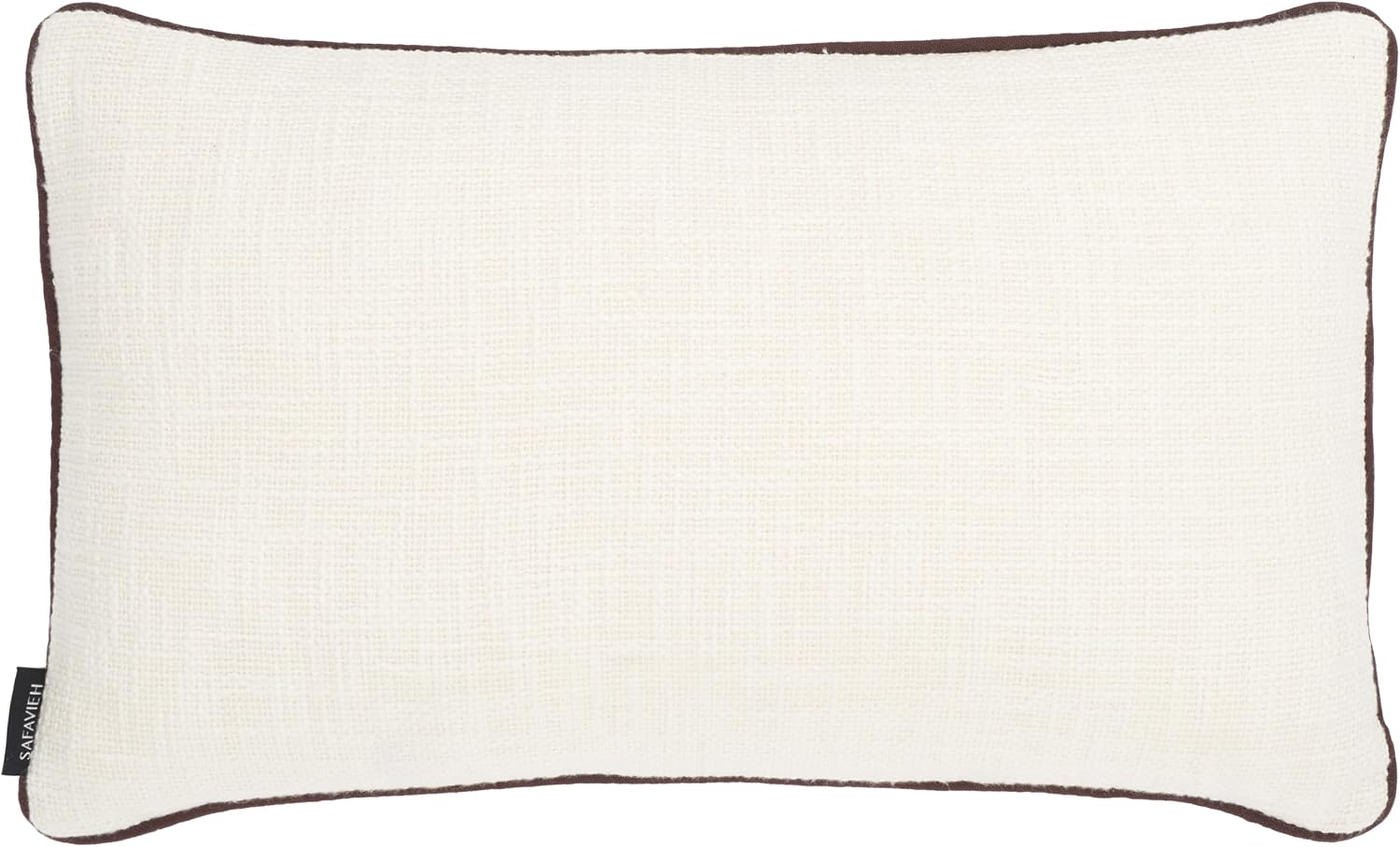 SAFAVIEH DANI, 18 X 18, Ivory/Brown, Cotton Throw Pillow